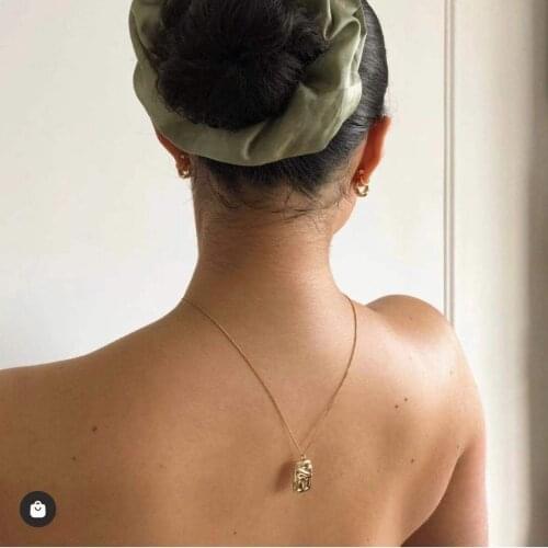 Joolim High Quality PVD Gold Finish Embrace Pendant Stainless Steel Necklace Hug Necklace