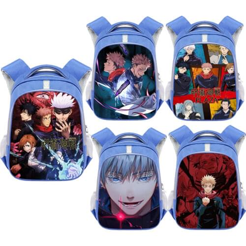 Japanese Anime Jujutsu Kaisen Yuji Itadori School bags Kids Bookbag 13/16 Inch Cartoon Backpack Kindergarten Children Bookbag