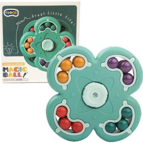 2021 Rotating Intelligence Fingertip Cube Decompression Square Small Beads Educational Antistress Puzzle Game Toys For Dropship