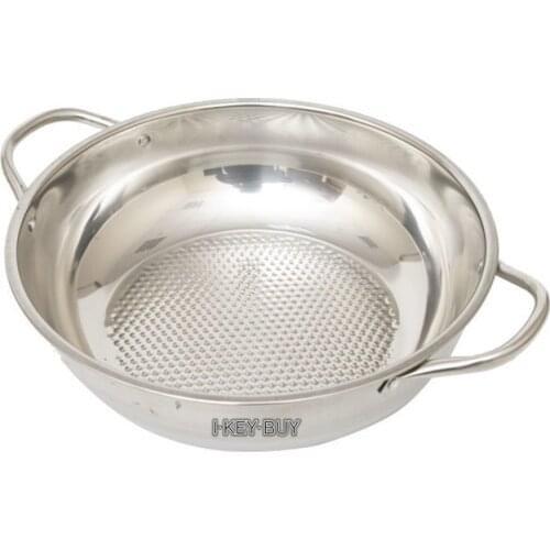 23cm Stainless Steel Non-stick Cooker Induction Soup Thick Pot Alcohol Stove Household Multi-function Special Hot Pot Pan Tool