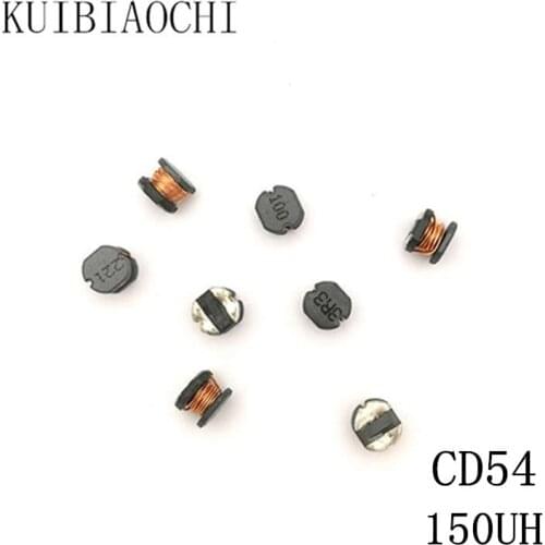 50pcs/LOT SMD Power Inductor CD54 150UH 151 5.8*5.2*4.5MM Unshielded winding inductor