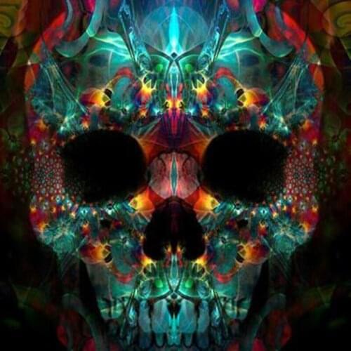 5D DIY Diamond Painting Skull Admiral and Gold Full Round Diamond Embroidery Mosaic Cross Stitch Kit Set Home Decor Needlework