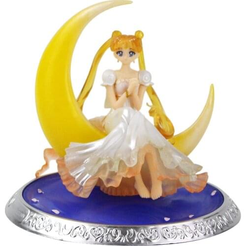 Anime Sailor Moon Figure Toy Princess Serenity Tsukino Chouette Costume Beauty Model Dolls
