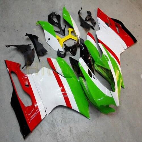 Free Screws+Custom Injection mold red green Motorcycle article for 1199 2012 2013 2014 ABS fairing