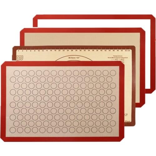 Large Macaron Silicone Baking Mat Pad Liner Sheet 60x40 Non-stick Heat Resistant Oven Cake Cookie Dough Rolling Pastry Mat