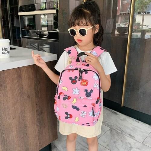 Disney Children Backpack Comfortable Kids Toddler School Bags Kindergarten Preschool Bag 3-8 Years Old Schoolbag