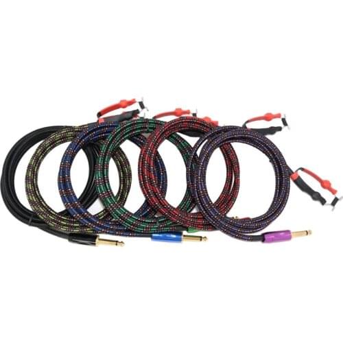 Kissure 1.8m Pure Copper Colorful Snakeskin clip cord Interface Tattoo Clip Cord For Tattoo Machine