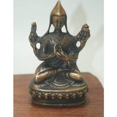 China Old Tibet Tibetan Buddhism tara buddha statue GuanYin old Copper statue