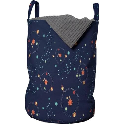 Astrology Laundry Basket Solar System Planet Cosmos Galaxy Organizer for Clothes Underwear Socks Toys Wash Bag & Home Storage