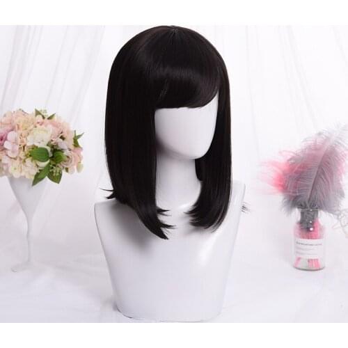 Beautiful Long Straight Black women Hair Cosplay Wig Synthetic wig Lolita Cosplay Hair Unique Fashion Girl Lolita Wig Cute Hair