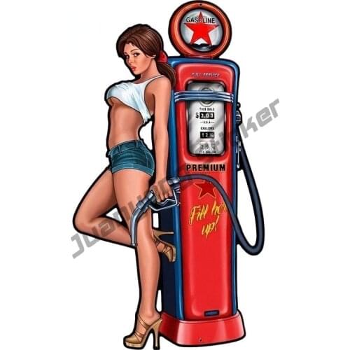 Creative Decals Sexy Pin Up Girl Car Sticker Bumper Camper Yacht Window Rear Windshield Scratch-Proof Exterior Decor PVC13x7cm