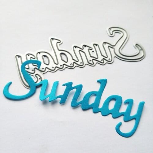 Metal Sunday paper die cutting dies for Scrapbooking/DIY Easter wedding Halloween Easter card