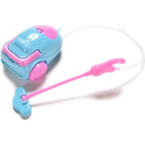 1pc Mini Vacuum Cleaner Cute Dolls Furniture for Kids Pretend Play Children Cleaning Toys House Doll Accessories High Quality
