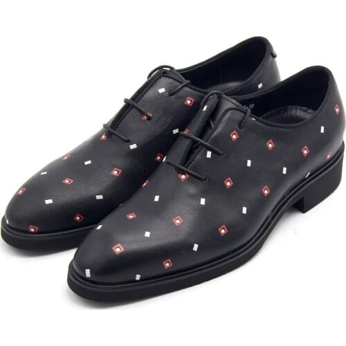 Fashion Pointed toe Classics Oxford Casual shoes Loafers Genuine leather handmade Lace up Formal Dress men shoes