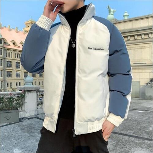 2020 New Men Casual Parkas Winter Warm Windbreaker Jacket Cotton Parka Male Casual Slim Fit Jacket Coat Men
