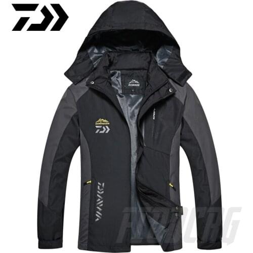 DAIWA Fishing Mens Winter Hiking Jacket Men Outdoor Sports Coat Camping Trekking Windbreaker Waterproof Ski Jackets