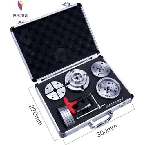 5.5 inch Woodworking chuck set High Quality 4 jaw self centering Scroll chuck woodworking lathe chucks umbrella gear