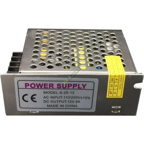 Wholesale and retail 1pc 12V 2A 24W AC/DC driver Switch power supply adapter Transformer LED lights free shipping