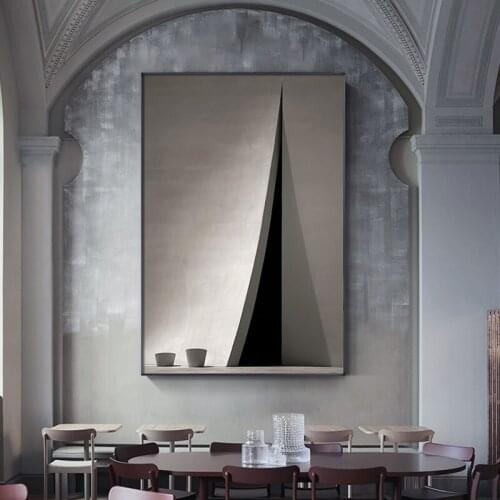 Abstract Industrial style Poster Fashion Black White Building Painting Wall Pictures for Living Room Canvas Painting Home Decor