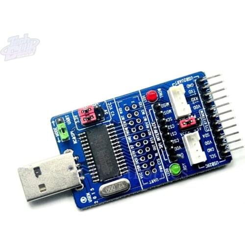 CH341A USB to SPI I2C IIC UART TTL ISP Serial Adapter Module EPP/MEM Converter For Serial Brush Debugging RS232 RS485