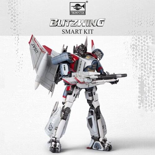 IN STOCK Trumpeter Transformation Blitzwing Fighter Assemble Kit Mini Pocket Warrior Action Figure Robot Toys