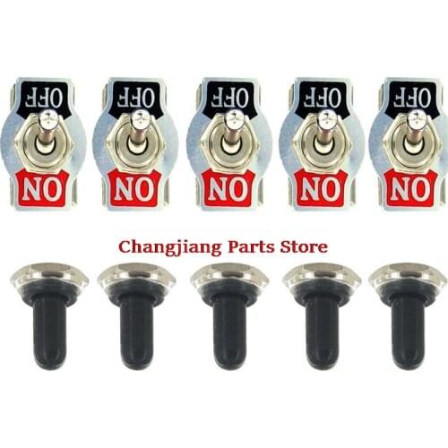 1pcs New 20A 125V SPST 2Pin Heavy Duty ON/OFF Rocker Toggle Switch With Waterproof Boot