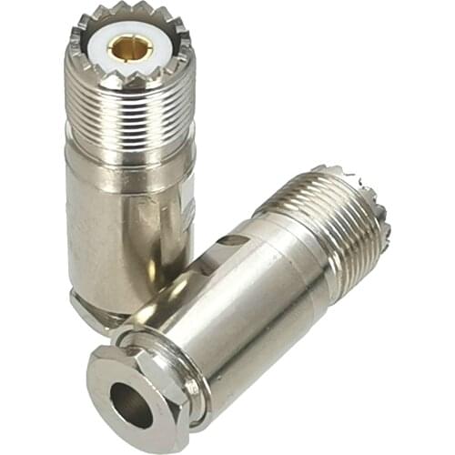 1Pcs Connector UHF SO239 Female Jack Clamp RG8X RG-8X LMR240 RF Adapter Coaxial High Quanlity