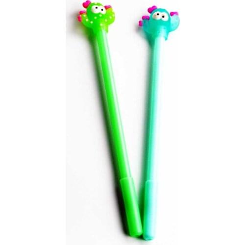 2pcs/Set Creative stationery cute cactus styling gel pen refill pens Stationery office for school 2020