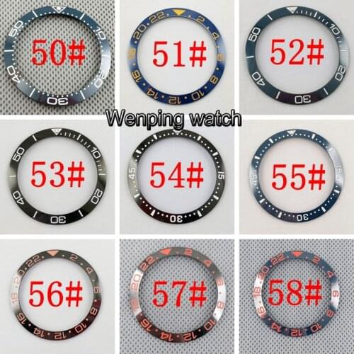 38mm Titanium Ceramic bezel ring two-tone fit automatic 40mm BLIGER watches
