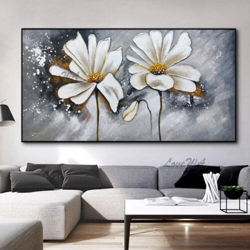 Large Size Flower Art Paintings Canvas Picture Wall Decoration Floral Oil Painting Carft Artwork Cheap Handmade Art Quality