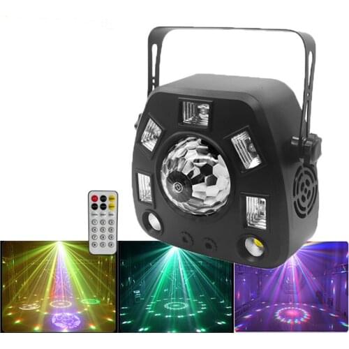 Grezer 4in1 LED Magic Ball Remote DMX512 Stage Disco Party Light