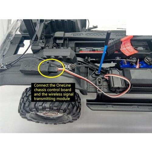 One Line Linkage Lamp Set Wireless Extension Module Lights for 1/10 TRAXXAS TRX4 Defender RC Car Parts Accessories