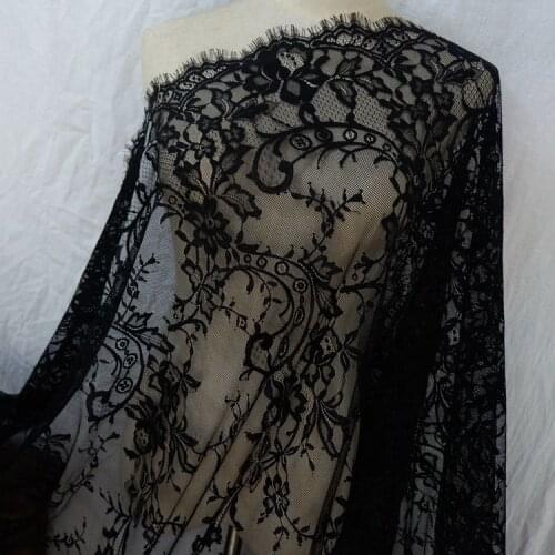 Eyelash chantilly lace fabric 1piece=3 meters! Wedding Dress Sexy Lingerie DIY Clothes Accessory