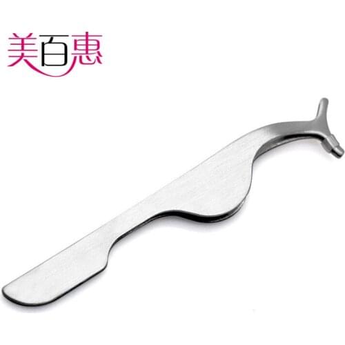 Local Multi-functional Stickers Eyelash Curler Aid Grafted Eyelashes Tweezers Stainless Steel Tool Clip