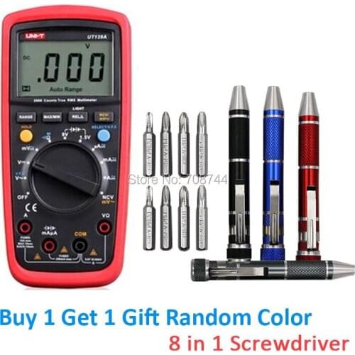 AC DC Volt Current Resistance Capacitance Frequency Tester UNI-T UT61E LCD Display Digital Multimeter