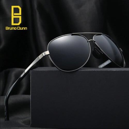 2017 Vintage Brand Luxury Aluminum Magnesium Alloy Polarized Sunglasses Men Glasses HD Polarized Driving Gafas Oculos With Case