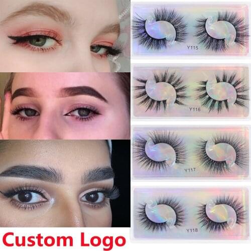 Wholesale Faux 3D Mink Lashes 5/10/20/30/50/60/100pcs Mink Eyelashes Make Up Lashes Volume Fluffy False Eyelashes Natural Soft