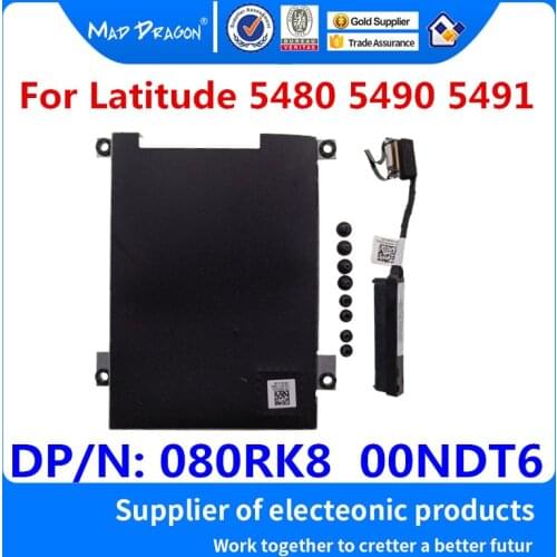 Laptop new HDD Hard Drive Connector Cable HDD Bracket Caddy Dell Latitude 5480 5490 E5480 E5490 E5491 080RK8 80RK8 00NDT6 0NDT6