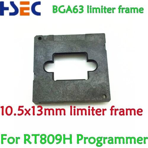 Free shipping RT809H programmer BGA63 adapter limiter frame size 10.5X13 MM