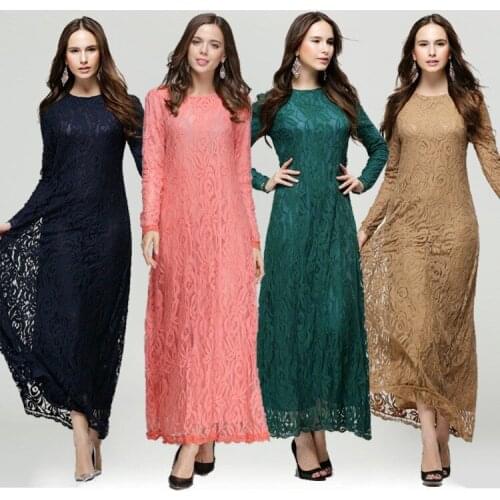 Ropa Mujer Fashion Adult Djellaba Rushed New Sale Arab Garment 2016 Dress Abaya Was Thin Muslim Good Quality Lace Women Dresses