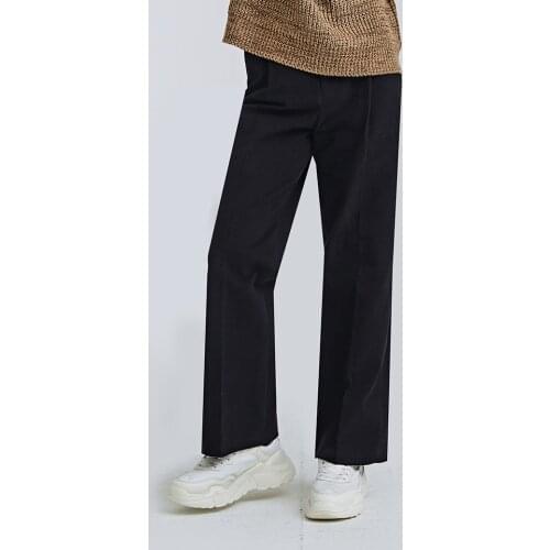 Spring Korean fashion straight casual slacks mens versatile suit pants youth Hong Kong Style ins Pants Large Men