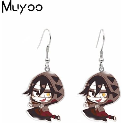 2020 New Anime Angels of Death Classic Cartoon Game Characters Rachel Isaac Edward Catherine Epoxy Acrylic Dangle Earrings