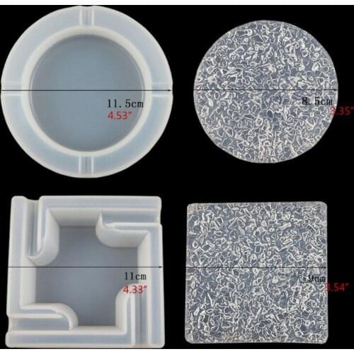 Water Wave Ripple Cigar Ashtray Resin Mold Ashtray Sea Air Bubble Unbreakable Resin Casting Molds Home Decor Art Crafts