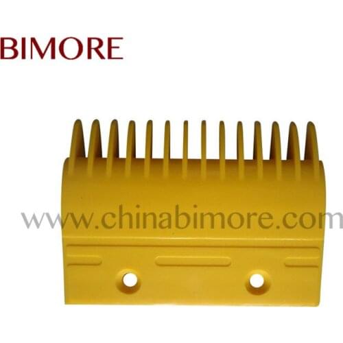 YS017B313 Escalator Comb Length 127mm Width 93mm Install Size 64mm 14T Plastic Yellow