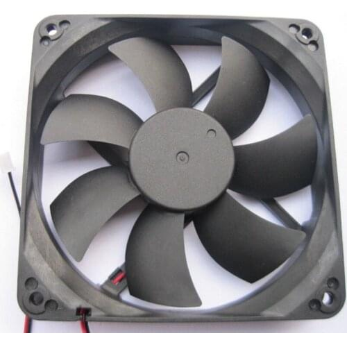 2 Pcs Brushless DC Cooling Fan 7 Blade 12025S 24V 120x120x25mm