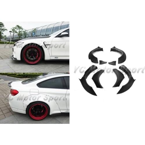 Car Accessories FRP Fiber Glass LB LP Style Style Front & Rear Fender Kit 8pcs Fit For 2014-2016 F82 M4 Fender Flares