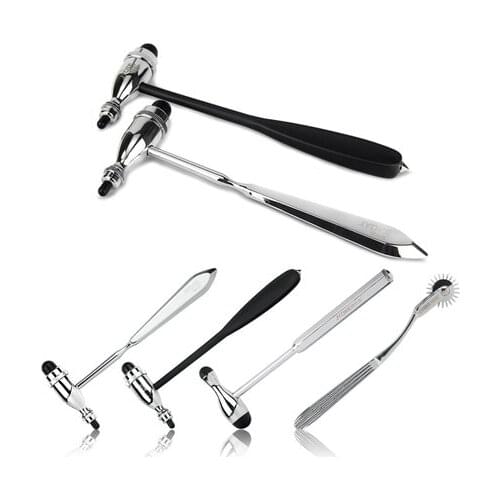 Free Shipping Medical Percuteur Doctor hammer Medical Knee diagnostic hammer Neurological reflex hammer with pin 5 styles choose