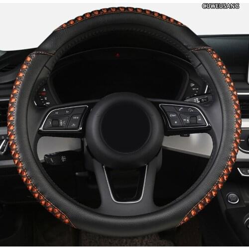 CUWEUSANG Leather Car Steering Wheel Cover For Lexus is250 rx300 rx330 rx 350 gx470 nx rx ct200h gs300 gs