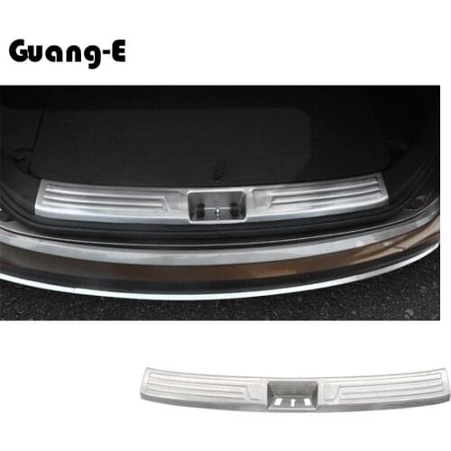 For Hyundai IX35 2010 2011 2012-2017 Car Intside Internal Rear Bumper Trim Stainless Steel Scuff Sill Trunk Plate Panel Pedal