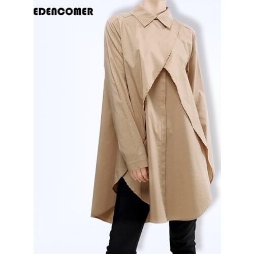 Женские рубашки с длинным рукавом EDENCOMER China At AliExpress